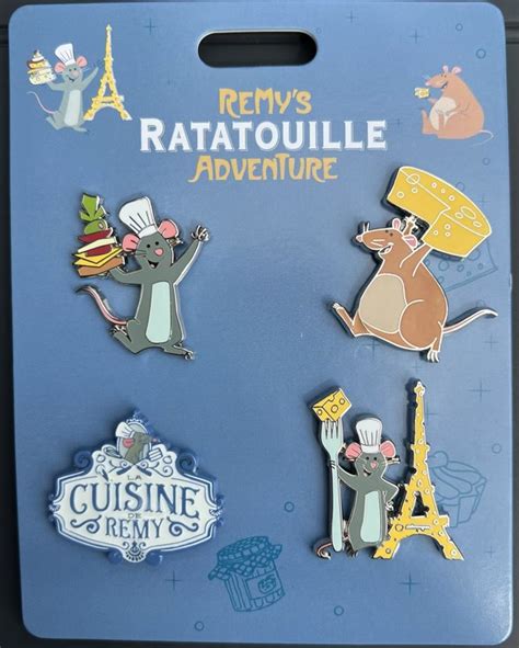 Remys Ratatouille Adventure Opening Day Pin Releases At Epcot Disney