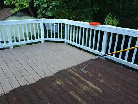 Deck During We Used The Rust Oleum Restore Deck Cover Paint Diy Deck