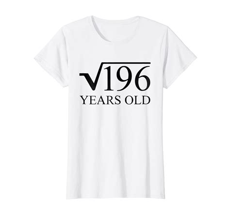 14th Birthday Tee Shirt 14 Years Old Square Root Of 196 4lvs