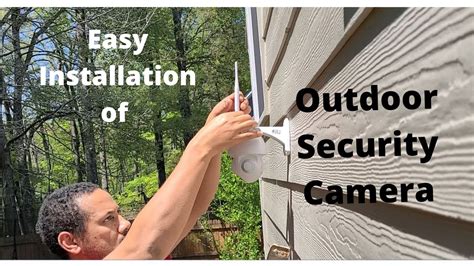 Easy Installation Of Outdoor Security Camera Youtube