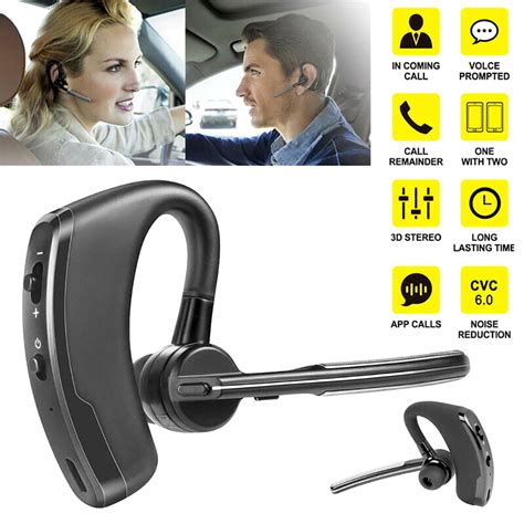 V8 Business Bluetooth Headset Handsfree With Microphone Car High End