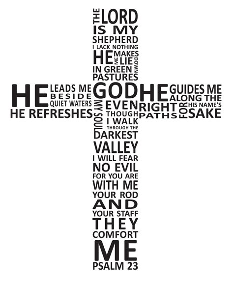 Vinyl Wall Word Art Decal Psalm 23 The Lord Is My Etsy