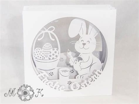Vorlage und anleitung zum basteln. Plotte diese mehrlagige Osterkarte (Plotterdatei & Videoanleitung) | Karten, Basteln und ...