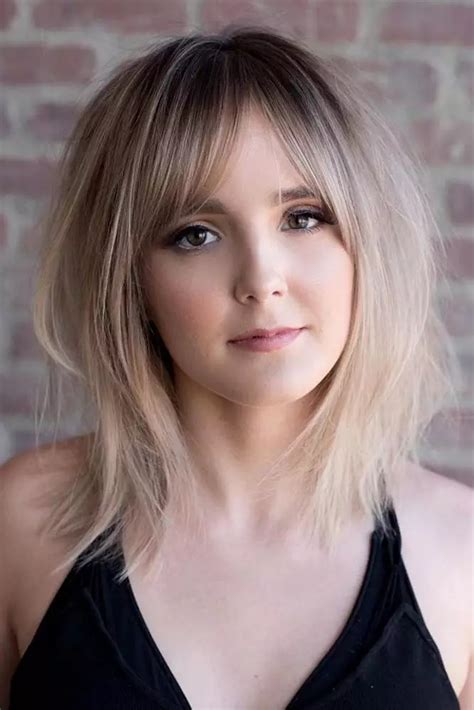 Medium Layered Hair With Bangs Rockwellhairstyles