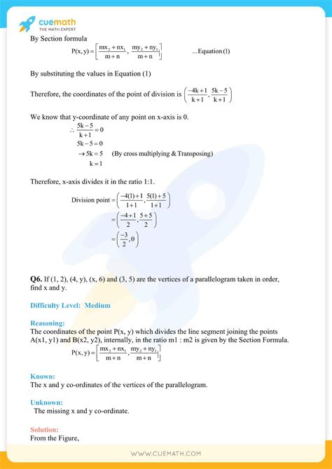 Ncert Solutions Class 10 Maths Chapter 7 Coordinate Geometry