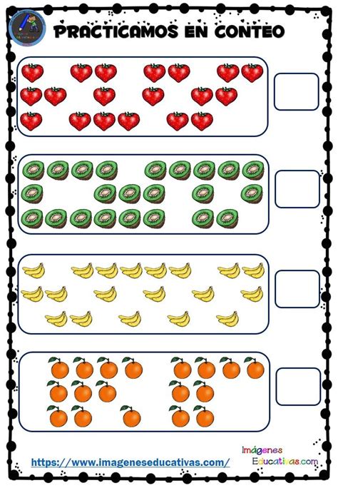 Cuenta Frutas Del 1 Al 30 Imagenes Educativas Actividades De Contar