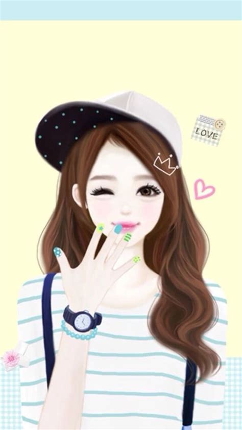 Wallpaper Gambar Kartun Korea Cute Gambar Kartun Korea Girl Seribu Animasi This Is A