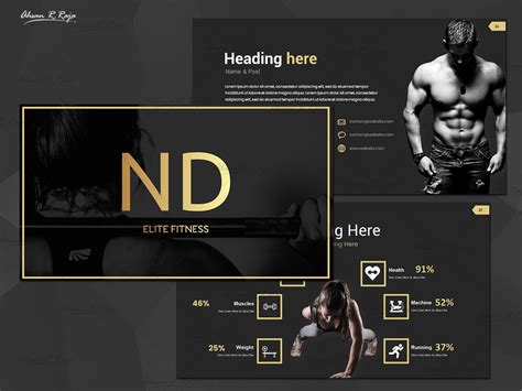 Gym Fitness Presentation Powerpoint Template By Ahsan Raja On Dribbble