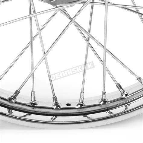 Drag Specialties Chrome Front 21 X 215 40 Spoke Laced Wheel Assembly