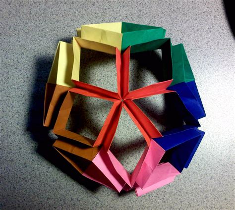 Origami Flexiball Part 2 By Theorigamiarchitect On Deviantart