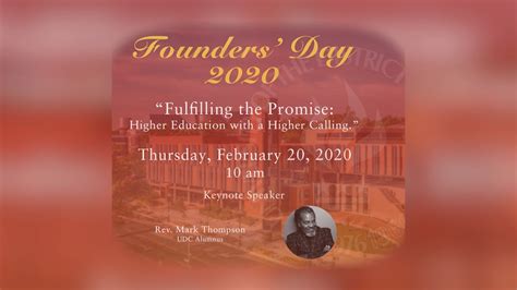 Udc Founders Day 2020 Youtube