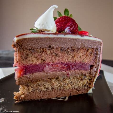 Chocolate mousse mirror glaze cake. Strawberry and Choc Hazelnut Entremet w/ Mirror Glaze ...