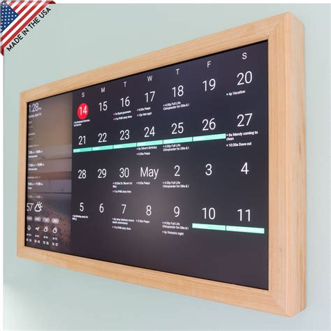 24 Digital Wall Display Smart Screen Wifi Calendar Etsy Uk