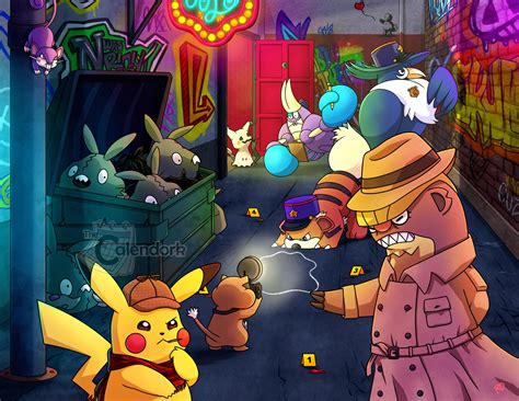 My Artwork Of A Poke Crime Scene Whatever Could Have Happened To The