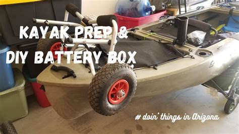 Simple and clean install that fits perfectly in your kayak or small boat. Kayak prep and DIY battery box - YouTube