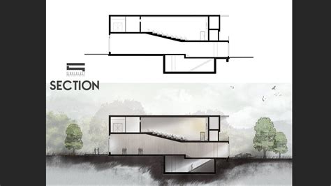 Architecture Section Photoshop Tutorial Architecture Rendering