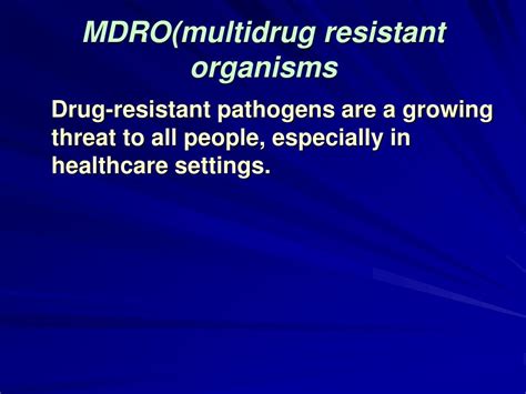 ppt mdro multidrug resistant organisms powerpoint presentation free download id 4448949