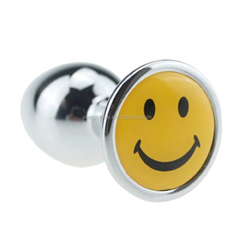 Three Sizes Smiling Face Stainless Steel Anal Plugs Anal Massage Adult Sex Toys Anal Toys