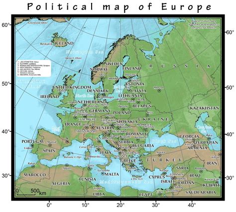 Europe Political Map World Map With Countries Images