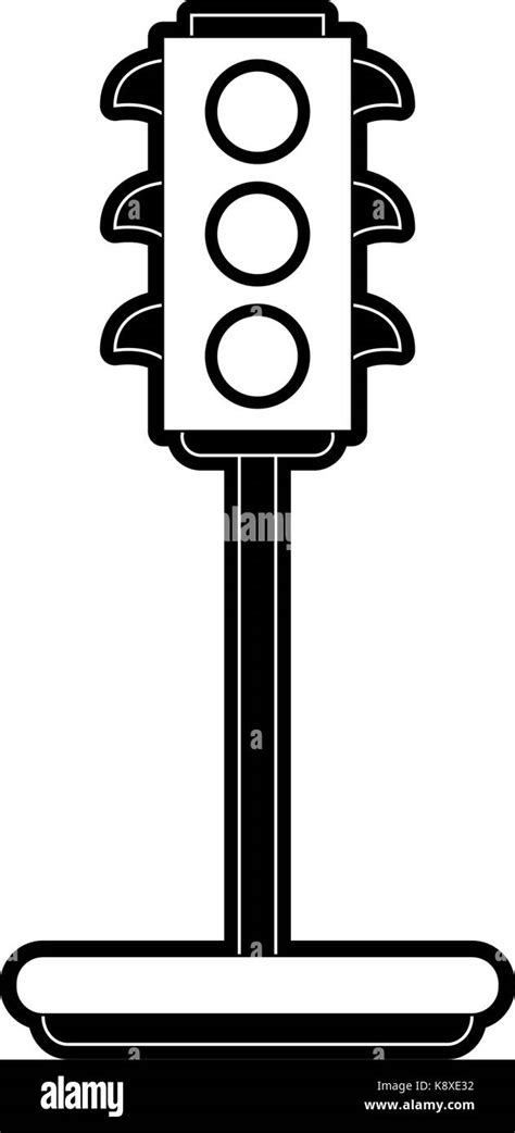 Traffic Light Clip Art Black And White