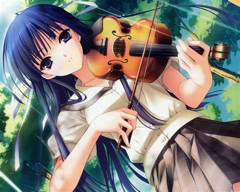 Kostenlose Hintergrundbilder Schwarzhaarige Frau Spielt Violine Anime Charakter Bilder F R