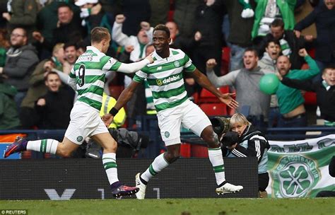 Moussa Dembele Celebrates His Fine Strike With Leigh Griffiths As The Former Fulham Striker