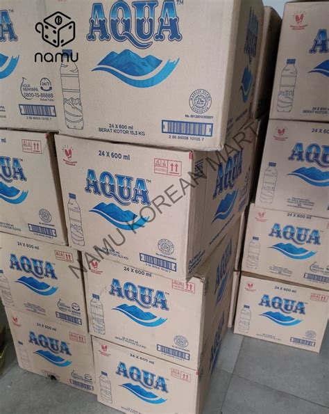 Aqua 1 Box Air Mineral Aqua Botol 600ml Lazada Indonesia