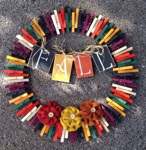 48 Best Diy Clothespin Wreaths You Can Try Today Decor Home Ideas