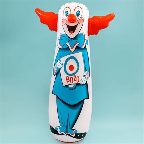 Vintage Style Bozo The Clown Bop Bag Featuring The Famous Tv