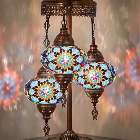 Big Globes Stunning Turkish Moroccan Mosaic Bohemian Table Etsy