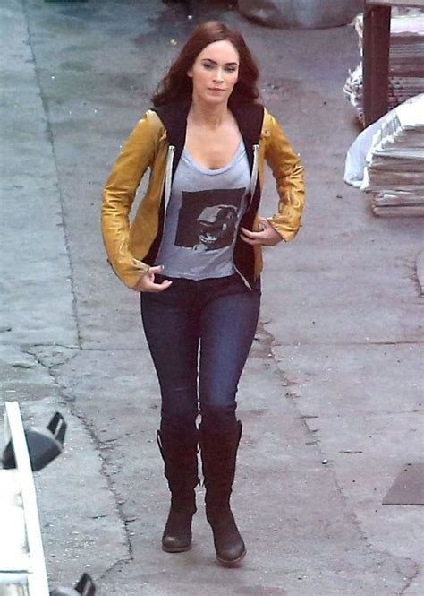 Megan Fox Teenage Mutant Ninja Turtles Set Photos Los Angeles April 2014 • Celebmafia