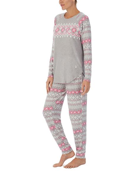 cuddl duds women s brushed sweater knit long sleeve pajama set and reviews all pajamas robes