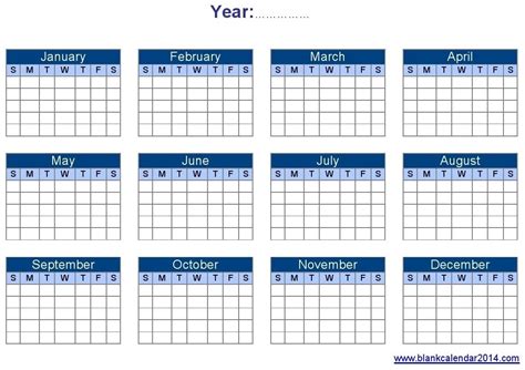 Blank Calendars Free Printable Microsoft Word Templates Free Yearly