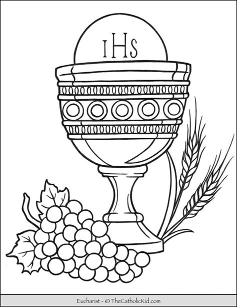 Sacrament Of The Eucharist Coloring Pages Download Pack