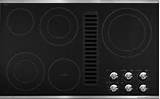 Electric Cooktops With Downdraft Ventilation