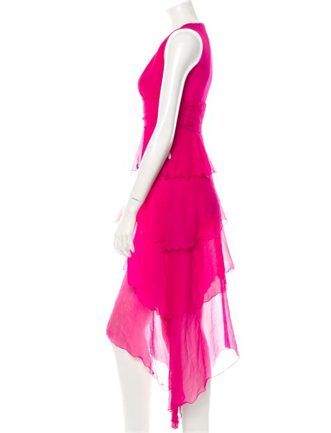 Ungaro Fuchsia Chiffon Dress Clothing Wuf20003 The Realreal