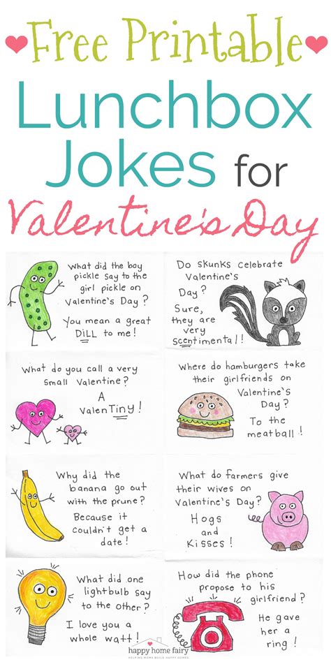 Printable Valentine Joke Cards