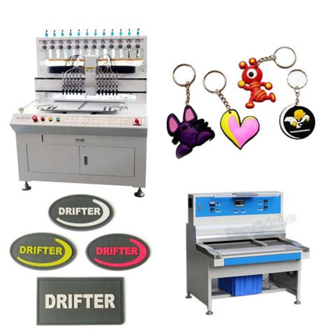 china embossed logo pvc 3d soft rubber patch making machine china rubber patch making machine