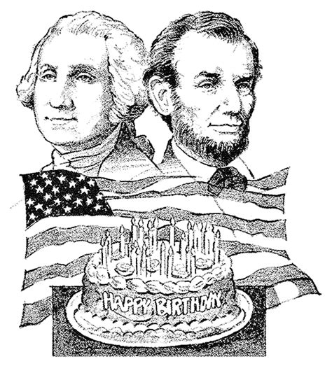 George washington coloring page to download and print. Happy Birthday, Presidents Washington and Lincoln Coloring ...