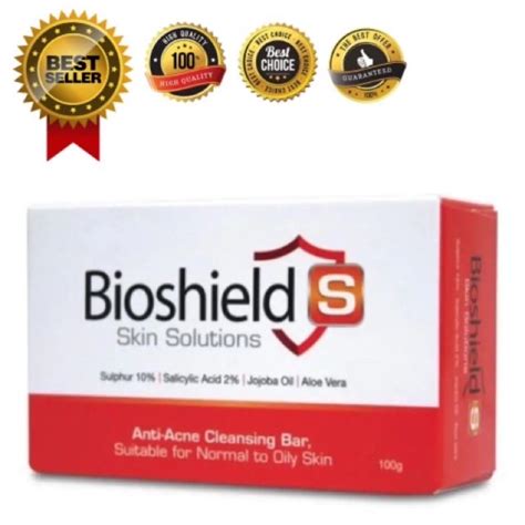Bioshield S Soap Bar 100g Acne And Chicken Skin Treatment Shopee