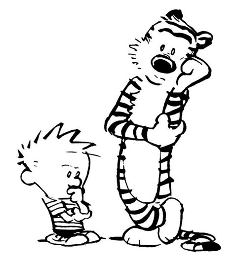 Pin On 50 Calvin And Hobbes Coloring Pictures