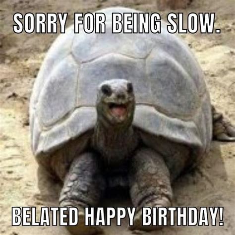 50 Funny Happy Belated Birthday Memes For Everyone