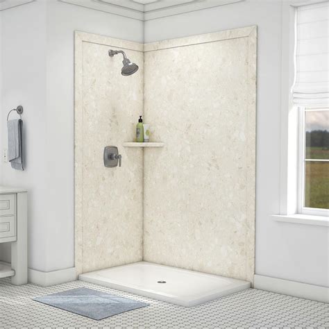 › corner shower stall kits 48x48. FlexStone Elegance 36 in. x 48 in. x 80 in. 7-Piece Easy ...