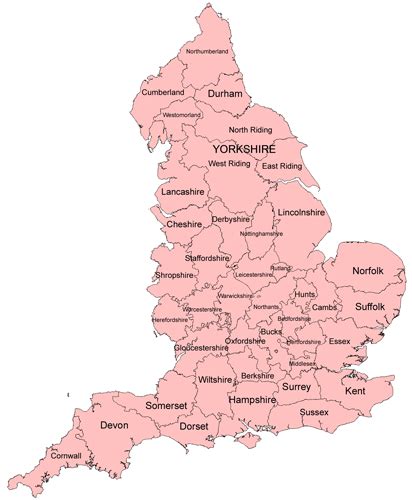 Map of english counties teacher made. Polytunnels in England, Livestock, Commercial & Garden