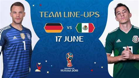 How can i watch and live stream germany vs mexico for free? LINEUPS - GERMANY v MEXICO - MATCH 11 @ 2018 FIFA World Cup™