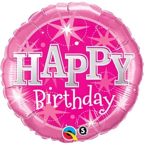 Pink Sparkle Birthday Balloon 18 Foil • Birthday Balloon • Party Sashes