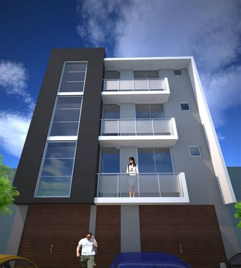 Diseño Para Un Edificio De Apartamentos En La Ciudad De Tacna Facade