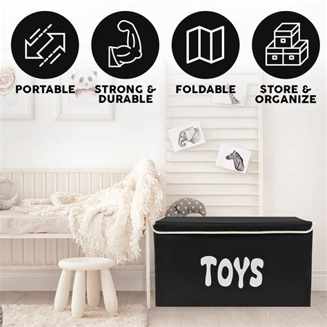 Woffit Toy Storage Organizer Chest For Kids And Living Room Nursery