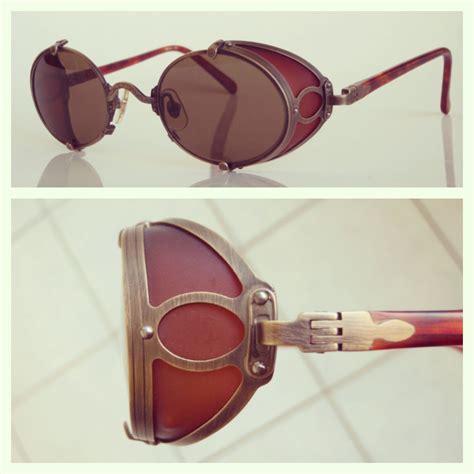 Vintage Matsuda 10610 Sideshield Sunglasses Steampunk Ultra Rare Japan Steampunk Sunglasses