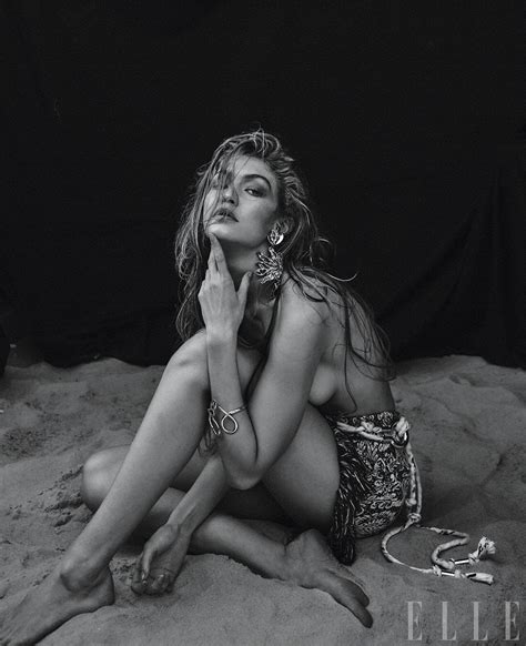Gigi Hadid Fappening Topless And Sexy For Elle The Fappening